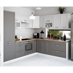 Casa si Gradina - Mobilier - Dulapuri si sifoniere - Dulapuri - Dulap inferior, gri inchis/alb, JULIA TYP 52 - Infinity.ro