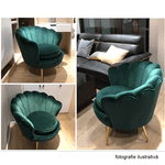 Casa si Gradina - Mobilier - Scaune si fotolii - Fotolii - Fotoliu in stil Art-deco, catifea Velvet smarald/crom auriu, NOBLIN - Infinity.ro