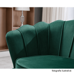 Casa si Gradina - Mobilier - Scaune si fotolii - Fotolii - Fotoliu in stil Art-deco, catifea Velvet smarald/crom auriu, NOBLIN - Infinity.ro