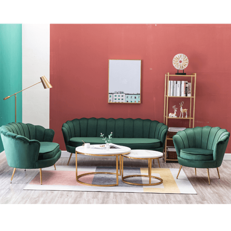 Casa si Gradina - Mobilier - Scaune si fotolii - Fotolii - Fotoliu in stil Art-deco, catifea Velvet smarald/crom auriu, NOBLIN - Infinity.ro