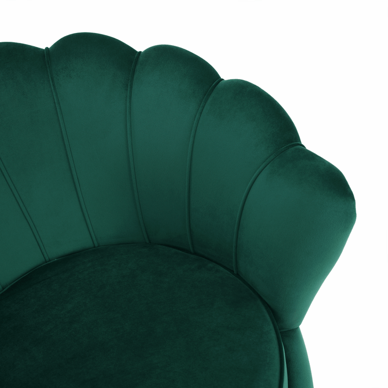 Casa si Gradina - Mobilier - Scaune si fotolii - Fotolii - Fotoliu in stil Art-deco, catifea Velvet smarald/crom auriu, NOBLIN - Infinity.ro