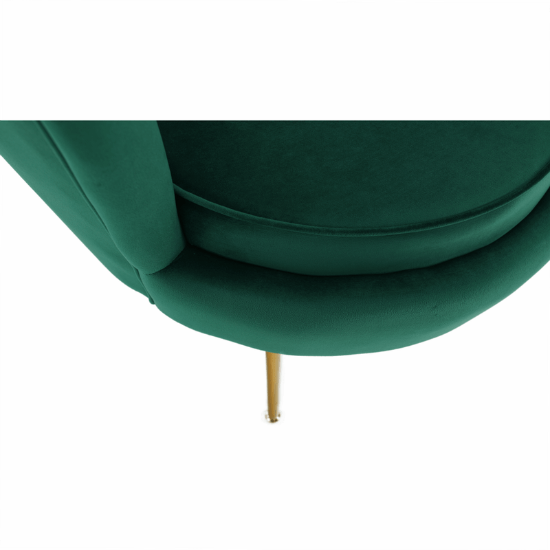 Casa si Gradina - Mobilier - Scaune si fotolii - Fotolii - Fotoliu in stil Art-deco, catifea Velvet smarald/crom auriu, NOBLIN - Infinity.ro