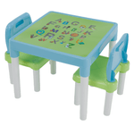 Casa si Gradina - Mobilier - Mobilier copii - Mobilier camera copiilor - Set pentru copii 1 + 2, albastru/verde/alb, BALTO - Infinity.ro
