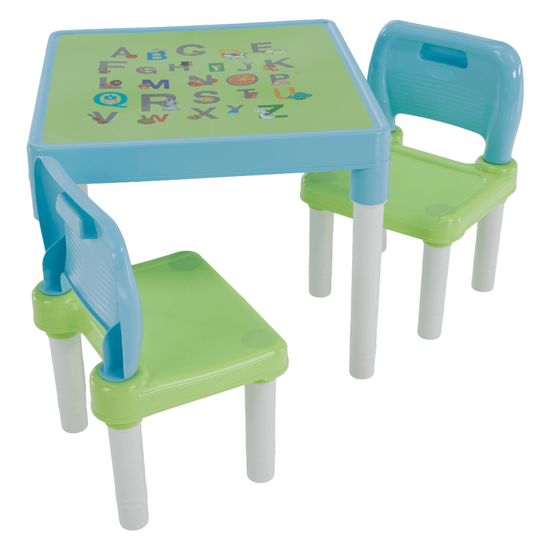 Casa si Gradina - Mobilier - Mobilier copii - Mobilier camera copiilor - Set pentru copii 1 + 2, albastru/verde/alb, BALTO - Infinity.ro