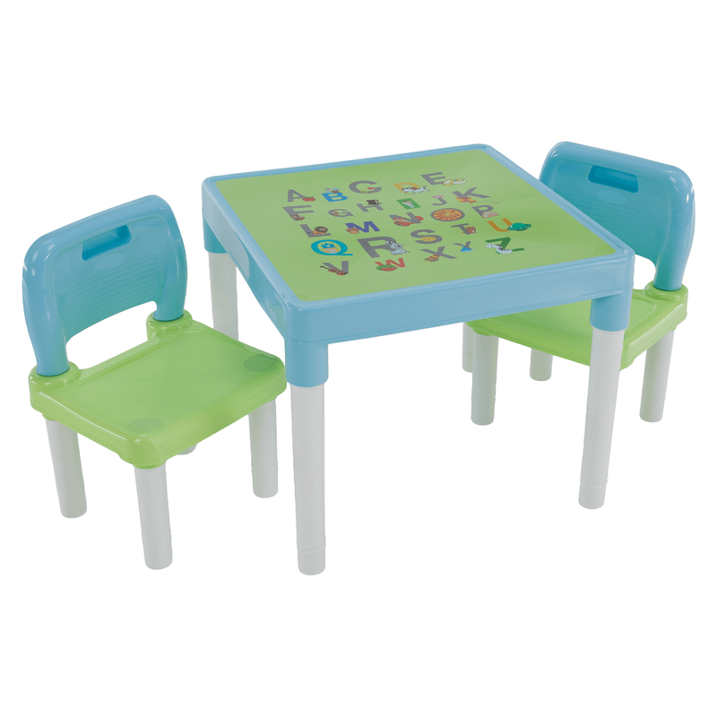 Casa si Gradina - Mobilier - Mobilier copii - Mobilier camera copiilor - Set pentru copii 1 + 2, albastru/verde/alb, BALTO - Infinity.ro