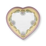 Casa si Gradina - Bucatarie si vesela - Vesela si tacamuri - Farfurii si boluri - Set 2 farfurii, forma de inima, Pip Studio, Yellow, 21.5 cm, colectia Lily & Lotus - Infinity.ro