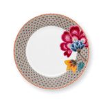 Casa si Gradina - Bucatarie si vesela - Vesela si tacamuri - Farfurii si boluri - Farfurie din portelan, Pip Studio, Khaki, 21 cm, colectia Blooming Tales - Infinity.ro