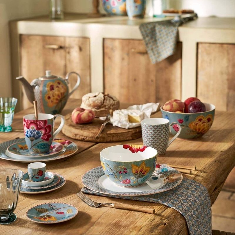 Casa si Gradina - Bucatarie si vesela - Vesela si tacamuri - Farfurii si boluri - Farfurie din portelan, Pip Studio, Blue, 12 cm, colectia Blooming Tales - Infinity.ro