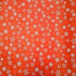 Carti si Birotica - Birotica - Articole ambalare - Hartie pentru ambalat cadouri, culoarea rosu, fulgisori albi, 200x70 cm - Infinity.ro