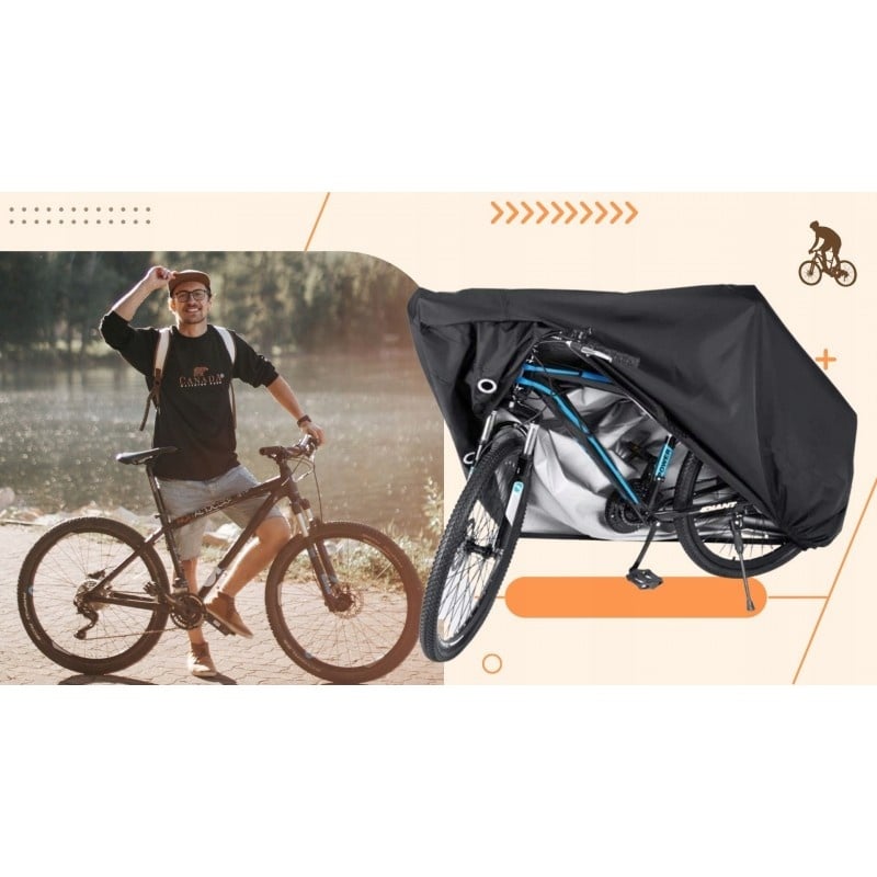 Auto si Moto - Intretinere auto - Huse auto - Husa impermeabila profesionala pentru bicicleta, motor sau scuter, 200 x 70 x 110 cm, eCarla, OR108 - Infinity.ro