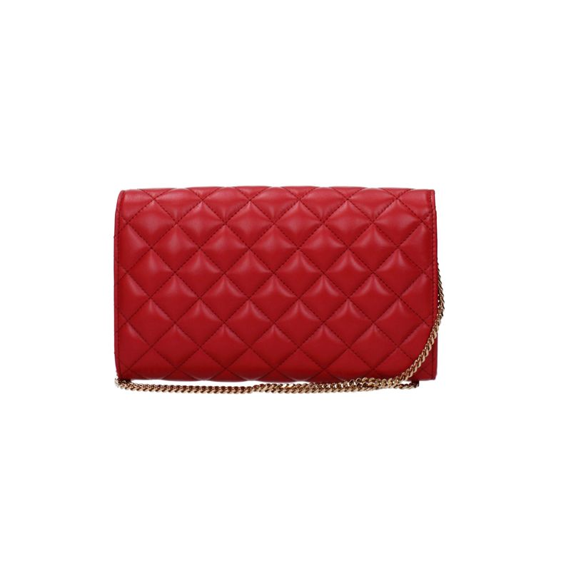 Fashion, accesorii si bijuterii - Femei - Accesorii femei - Genti si rucsacuri femei - Poseta plic Versace din piele F83949 Rosu 23 x 13.5 x 3.5 cm - Infinity.ro