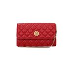 Fashion, accesorii si bijuterii - Femei - Accesorii femei - Genti si rucsacuri femei - Poseta plic Versace din piele F83949 Rosu 23 x 13.5 x 3.5 cm - Infinity.ro