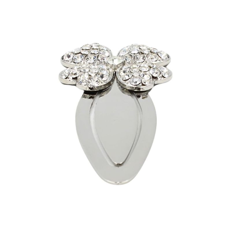 Carti si Birotica - Carti - Accesorii pentru cititori - Semn de Carte Metalic Floare cu Cristale Stralucitoare, 9.5 x 4 cm, Argintiu, Cadou Elegant pentru Femei, AZAY - Infinity.ro