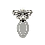 Carti si Birotica - Carti - Accesorii pentru cititori - Semn de Carte Metalic Ingeras cu Perla si Cristale, 12 x 5 cm, Argintiu, Cadou Elegant pentru Femei, AZAY - Infinity.ro