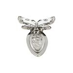 Carti si Birotica - Carti - Accesorii pentru cititori - Semn de Carte Metalic Elegant Fluture cu Cristale, 10.5 x 5.5 cm, Argintiu, Cadou Premium pentru Femei, AZAY - Infinity.ro