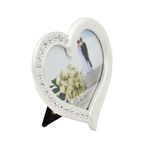 Market - Cadouri - Rame si albume foto - Rama Foto AZAY Tip Inima cu Cristale, 10x8 cm, Decor Romantic, Cadou Cuplu, Nunta, Aniversare, Cutie Cadou Inclusa - Infinity.ro