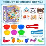 Jucarii, Copii si Bebe - Jucarii si jocuri - Jucarii & jocuri educative - Jocuri si jucarii educative - Joc Educativ Montessori Sortare&Asociere "Pair&Play", Hraneste Animalele, Invata Culorile/Formele, Motricitate Fina, 3y+ - Infinity.ro