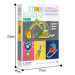 Jucarii, Copii si Bebe - Jucarii si jocuri - Jucarii & jocuri educative - Jocuri si jucarii educative - Kit Educativ STEM 4 in 1, Mecanisme Hidraulice, Excavator, Brat Robotic, DIY, 8 ani+ - Infinity.ro