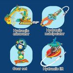Jucarii, Copii si Bebe - Jucarii si jocuri - Jucarii & jocuri educative - Jocuri si jucarii educative - Kit Educativ STEM 4 in 1, Mecanisme Hidraulice, Excavator, Brat Robotic, DIY, 8 ani+ - Infinity.ro