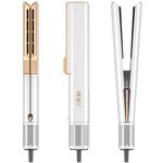 Ingrijire personala si Cosmetice - Aparate & accesorii ingrijire personala - Hair styling - Placi de indreptat parul - MESKY AirStyler Intinzator de par cu Aer si Placi Speciale, 80-140°C, functie de Uscator de Par, Alb - Infinity.ro