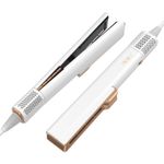Ingrijire personala si Cosmetice - Aparate & accesorii ingrijire personala - Hair styling - Placi de indreptat parul - MESKY AirStyler Intinzator de par cu Aer si Placi Speciale, 80-140°C, functie de Uscator de Par, Alb - Infinity.ro