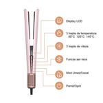 Ingrijire personala si Cosmetice - Aparate & accesorii ingrijire personala - Hair styling - Placi de indreptat parul - MESKY AirStyler Intinzator de par cu Aer si Placi Speciale, 80-140°C, functie de Uscator de Par, Roz - Infinity.ro