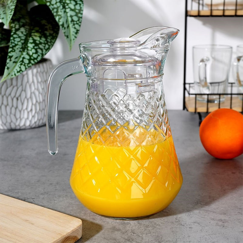 Casa si Gradina - Bucatarie si vesela - Accesorii bar - Carafe si decantoare - Carafa din sticla cu capac 1,4 L - Infinity.ro