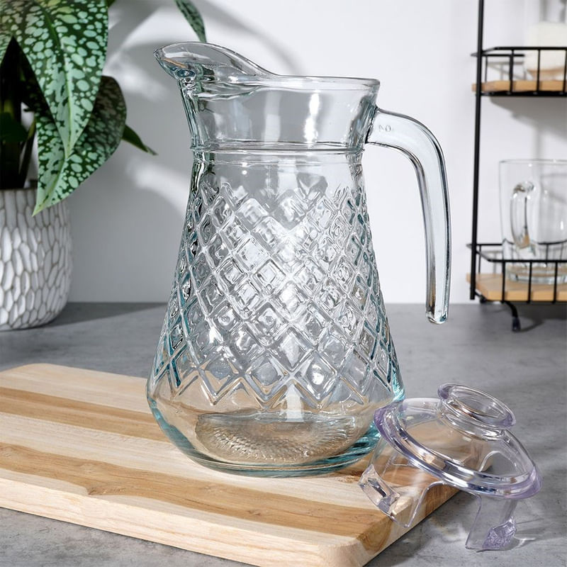 Casa si Gradina - Bucatarie si vesela - Accesorii bar - Carafe si decantoare - Carafa din sticla cu capac 1,4 L - Infinity.ro