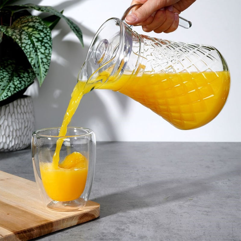 Casa si Gradina - Bucatarie si vesela - Accesorii bar - Carafe si decantoare - Carafa din sticla cu capac 1,4 L - Infinity.ro