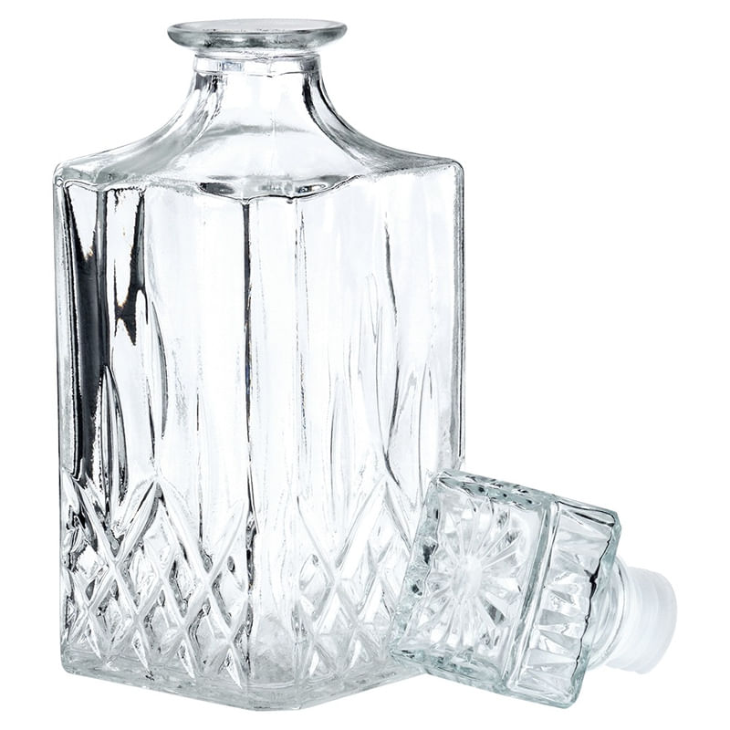 Casa si Gradina - Bucatarie si vesela - Accesorii bar - Carafe si decantoare - Carafa pentru whisky din sticla cu dop de pluta 900 ml - Infinity.ro