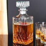Casa si Gradina - Bucatarie si vesela - Accesorii bar - Carafe si decantoare - Carafa pentru whisky din sticla cu dop de pluta 900 ml - Infinity.ro