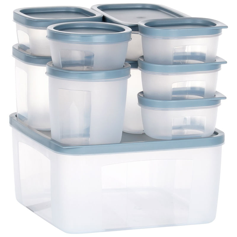 Casa si Gradina - Bucatarie si vesela - Organizare si depozitare bucatarie - Cutii alimentare - Set recipiente pentru alimente cu capac, 10 piese - Infinity.ro