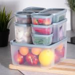 Casa si Gradina - Bucatarie si vesela - Organizare si depozitare bucatarie - Cutii alimentare - Set recipiente pentru alimente cu capac, 10 piese - Infinity.ro
