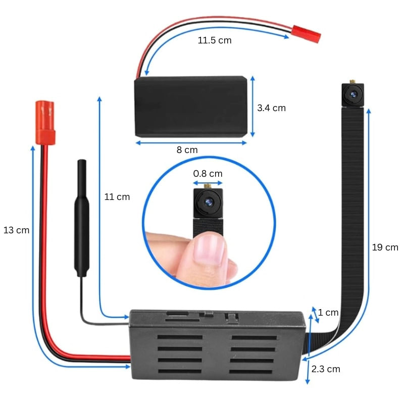Laptop, Telefoane si Tablete - Wearables si gadgeturi - Gadgeturi - Dispozitive spionaj - Modul cu Camera Spion iUni IP55, Wi-Fi, Full HD, Slot Card microSD - Infinity.ro
