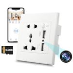 Laptop, Telefoane si Tablete - Wearables si gadgeturi - Gadgeturi - Dispozitive spionaj - Camera Spion in Priza Universala de perete iUni PR2, Wi-Fi, 64GB, Full HD, 2 porturi USB-A - Infinity.ro
