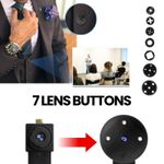 Laptop, Telefoane si Tablete - Wearables si gadgeturi - Gadgeturi - Dispozitive spionaj - Modul cu Camera Spion iUni IP75, Wi-Fi, 16GB, Full HD, Accesorii Nasturi, Vizualizare Live pe telefon - Infinity.ro