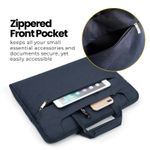 Laptop, Telefoane si Tablete - Laptopuri si accesorii - Accesorii Laptop - Genti laptop - Geanta Laptop 13"-14" iUni, Curea de umar reglabila si detasabila, Impermeabila, Anti-zgarieturi, Anti-socuri, Bleumarin - Infinity.ro