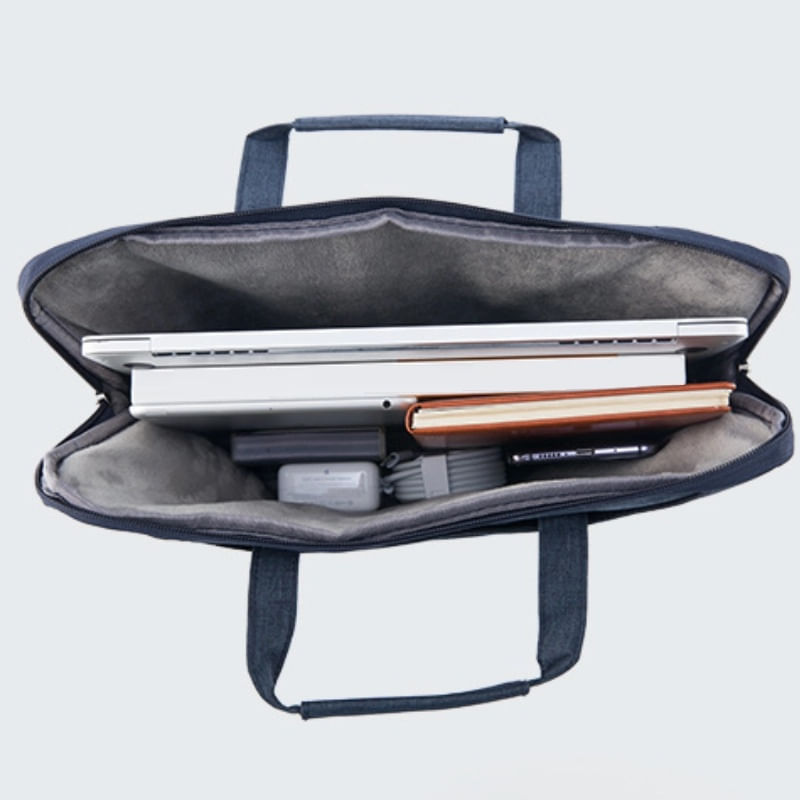 Laptop, Telefoane si Tablete - Laptopuri si accesorii - Accesorii Laptop - Genti laptop - Geanta Laptop 13"-14" iUni, Curea de umar reglabila si detasabila, Impermeabila, Anti-zgarieturi, Anti-socuri, Bleumarin - Infinity.ro