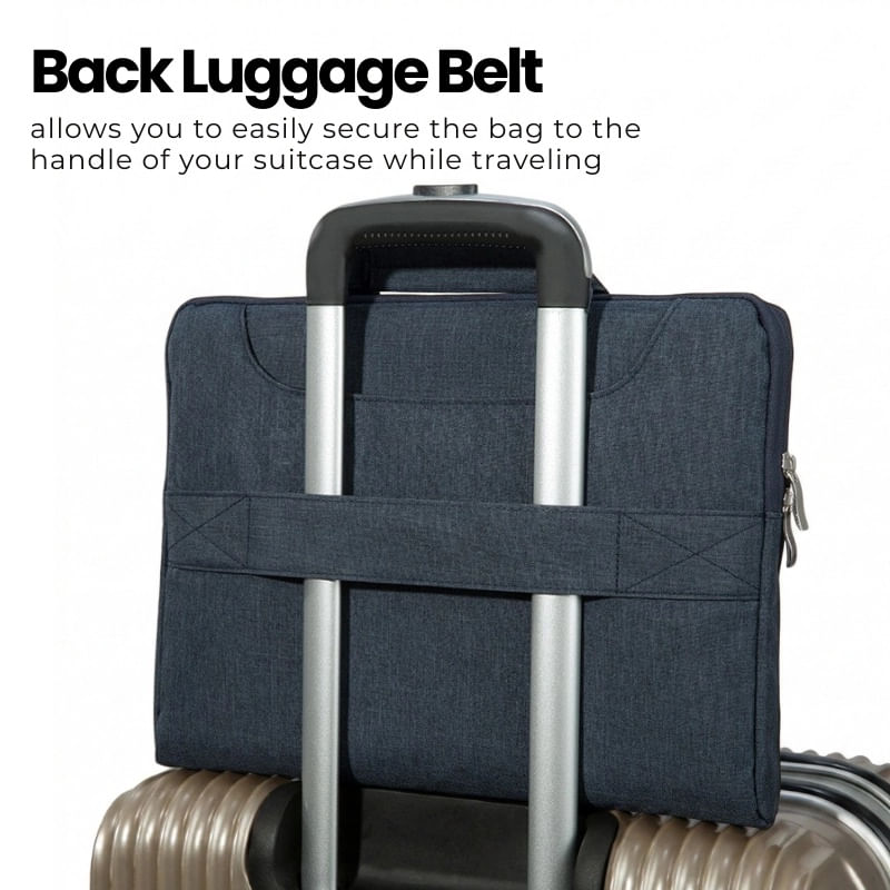 Laptop, Telefoane si Tablete - Laptopuri si accesorii - Accesorii Laptop - Genti laptop - Geanta Laptop 13"-14" iUni, Curea de umar reglabila si detasabila, Impermeabila, Anti-zgarieturi, Anti-socuri, Bleumarin - Infinity.ro