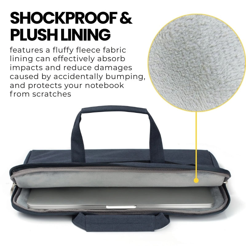 Laptop, Telefoane si Tablete - Laptopuri si accesorii - Accesorii Laptop - Genti laptop - Geanta Laptop 13"-14" iUni, Curea de umar reglabila si detasabila, Impermeabila, Anti-zgarieturi, Anti-socuri, Bleumarin - Infinity.ro