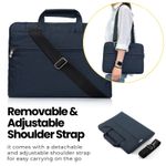 Laptop, Telefoane si Tablete - Laptopuri si accesorii - Accesorii Laptop - Genti laptop - Geanta Laptop 13"-14" iUni, Curea de umar reglabila si detasabila, Impermeabila, Anti-zgarieturi, Anti-socuri, Bleumarin - Infinity.ro