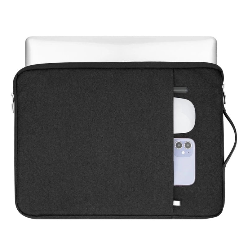 Laptop, Telefoane si Tablete - Laptopuri si accesorii - Accesorii Laptop - Genti laptop - Geanta Laptop 15"-16" iUni, Material Textil Impermeabil, Anti-zgarieturi, Anti-socuri, Buzunar extern, Negru - Infinity.ro