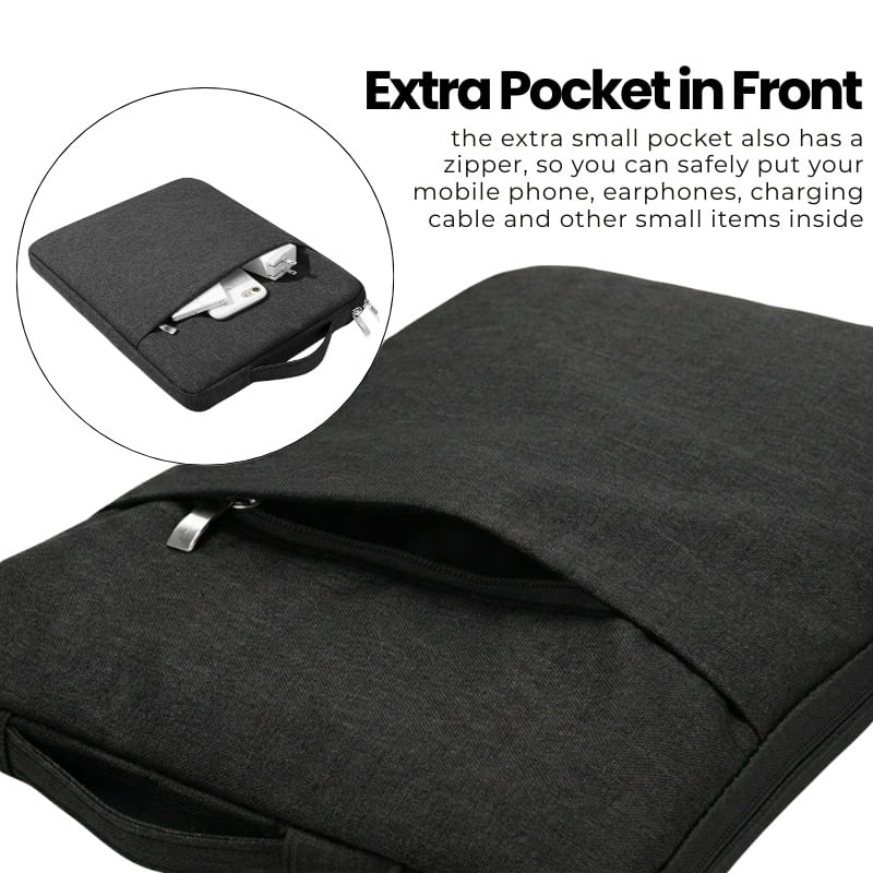 Laptop, Telefoane si Tablete - Laptopuri si accesorii - Accesorii Laptop - Genti laptop - Geanta Laptop 15"-16" iUni, Material Textil Impermeabil, Anti-zgarieturi, Anti-socuri, Buzunar extern, Negru - Infinity.ro