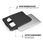 Laptop, Telefoane si Tablete - Laptopuri si accesorii - Accesorii Laptop - Genti laptop - Geanta Laptop 15"-16" iUni, Material Textil Impermeabil, Anti-zgarieturi, Anti-socuri, Buzunar extern, Negru - Infinity.ro