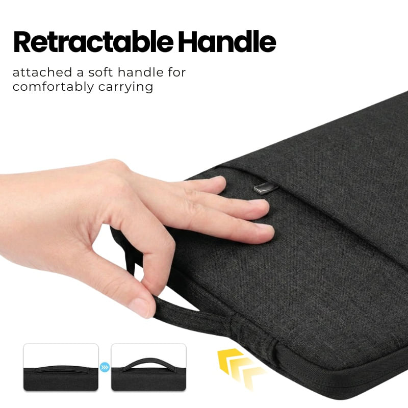 Laptop, Telefoane si Tablete - Laptopuri si accesorii - Accesorii Laptop - Genti laptop - Geanta Laptop 15"-16" iUni, Material Textil Impermeabil, Anti-zgarieturi, Anti-socuri, Buzunar extern, Negru - Infinity.ro