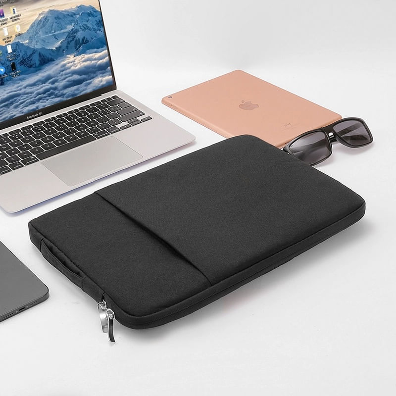 Laptop, Telefoane si Tablete - Laptopuri si accesorii - Accesorii Laptop - Genti laptop - Geanta Laptop 15"-16" iUni, Material Textil Impermeabil, Anti-zgarieturi, Anti-socuri, Buzunar extern, Negru - Infinity.ro