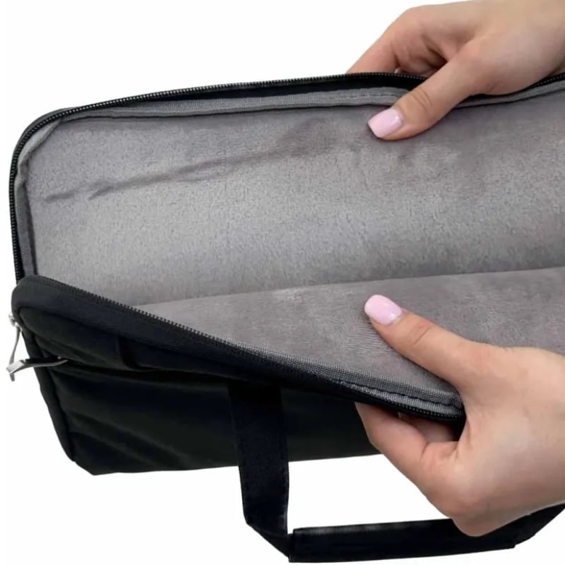 Laptop, Telefoane si Tablete - Laptopuri si accesorii - Accesorii Laptop - Genti laptop - Geanta Laptop 13"-14" iUni, Curea de umar reglabila si detasabila, Impermeabila, Anti-zgarieturi, Anti-socuri, Negru - Infinity.ro