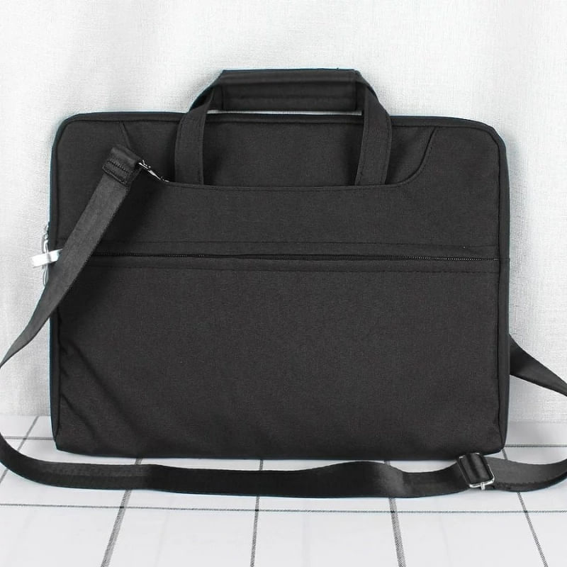 Laptop, Telefoane si Tablete - Laptopuri si accesorii - Accesorii Laptop - Genti laptop - Geanta Laptop 13"-14" iUni, Curea de umar reglabila si detasabila, Impermeabila, Anti-zgarieturi, Anti-socuri, Negru - Infinity.ro