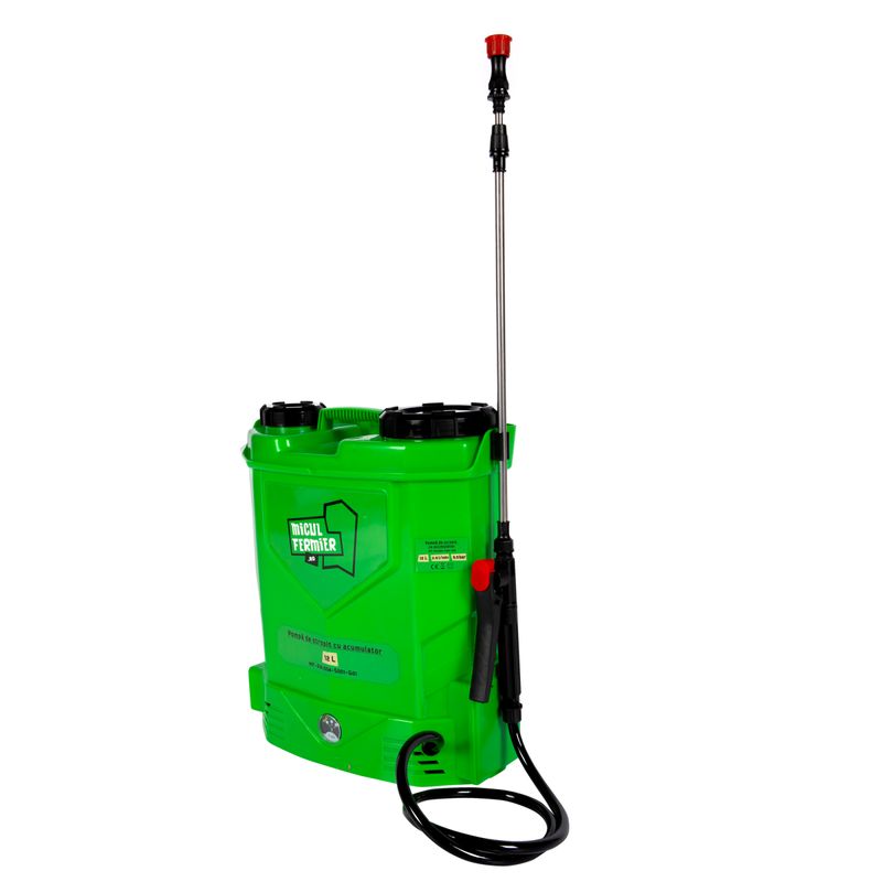Casa si Gradina - Gradinarit si plante - Instalatii si accesorii pentru irigatii - Aparate pentru stropit gradina - Pompa de stropit cu acumulator Micul Fermier 12 L, 12 V, 2.3 MPA + Atomizor portabil 80 W - Infinity.ro