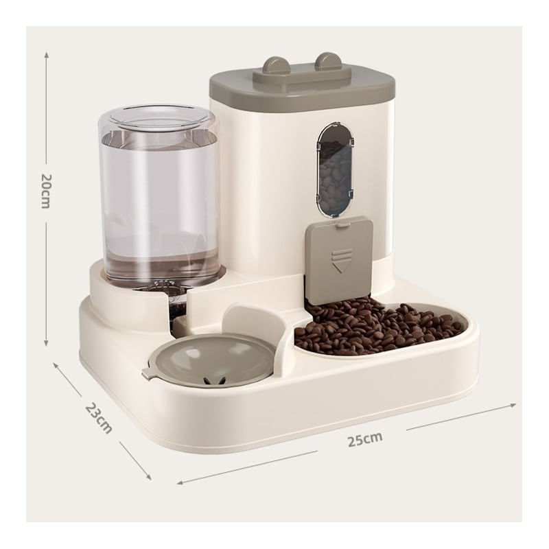 Petshop - Accesorii petshop - Castroane si adapatori - Dispenser automat de apa si mancare, pentru pisici si caini, 25x23x20 cm, JollyMag, KOT26 - Infinity.ro